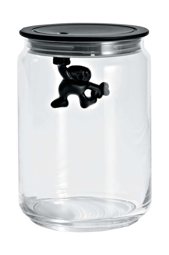 Кутия с капак Alessi Gianni Achromatics черен AMDR05.B