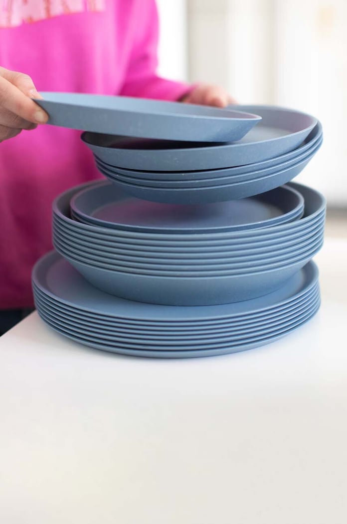 Bucătărie și bar Koziol Un set de farfurii Connect 24 cm 4-pack 7143716 albastru