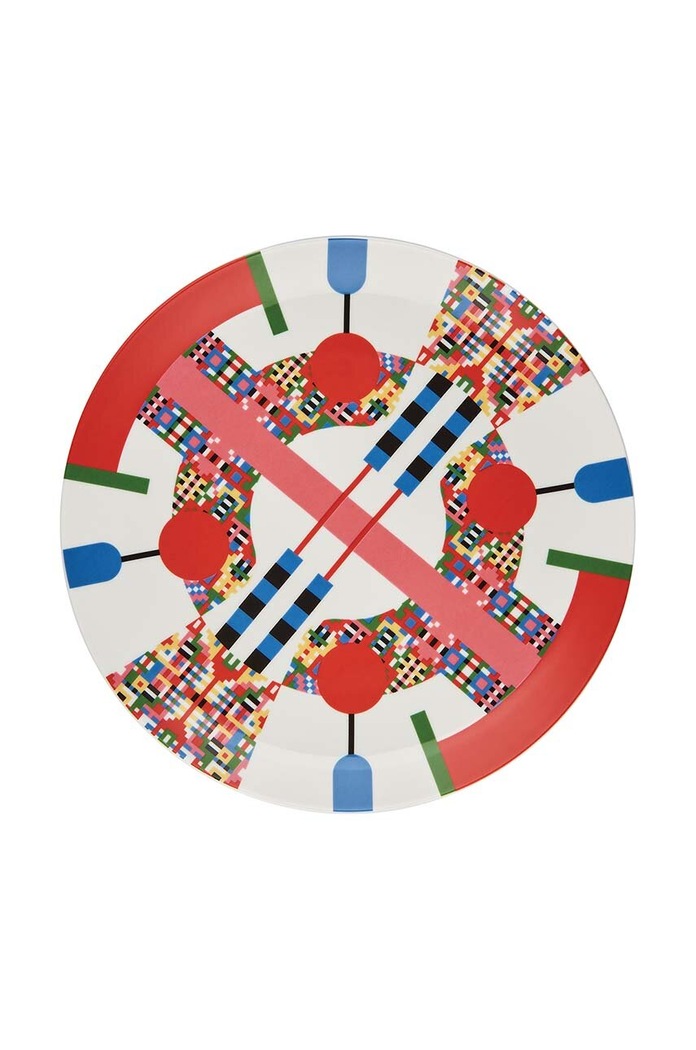 Dezertný tanier Alessi Holyhedrics 30 cm viacfarebná ESA10.1