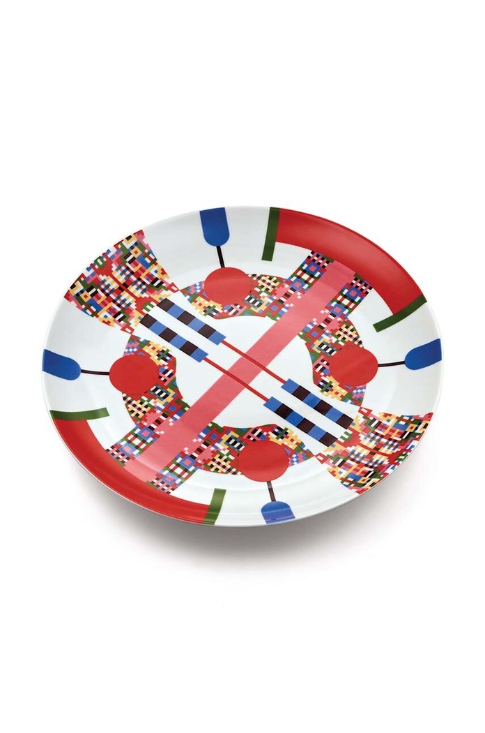 Dezertný tanier Alessi Holyhedrics 30 cm ESA10.1 viacfarebná AA00