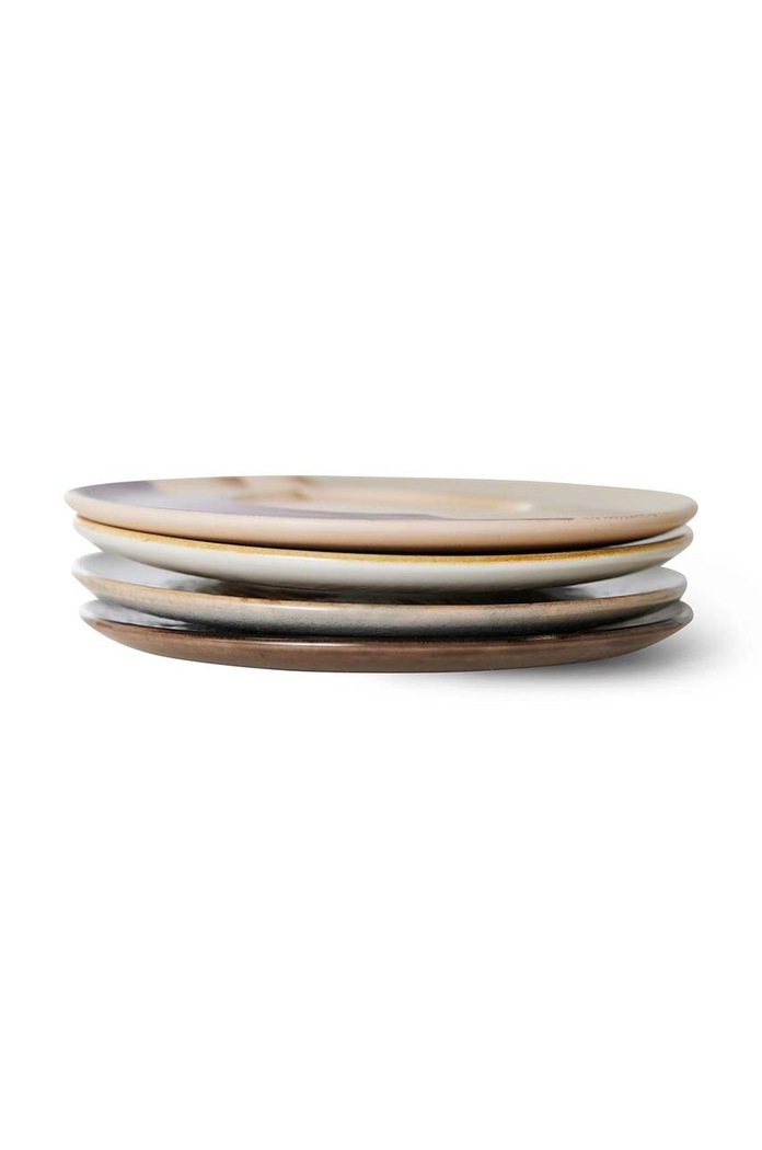 Kuchnia i bar Hkliving zestaw talerzy deserowych 4-pack ACE7202 multicolor