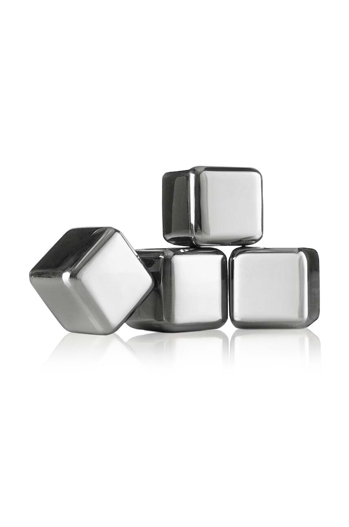 Chladiace kocky do whisky Vacu Vin Whiskey Stones 2,6 x 2,6 cm 4-pak sivá 18603606