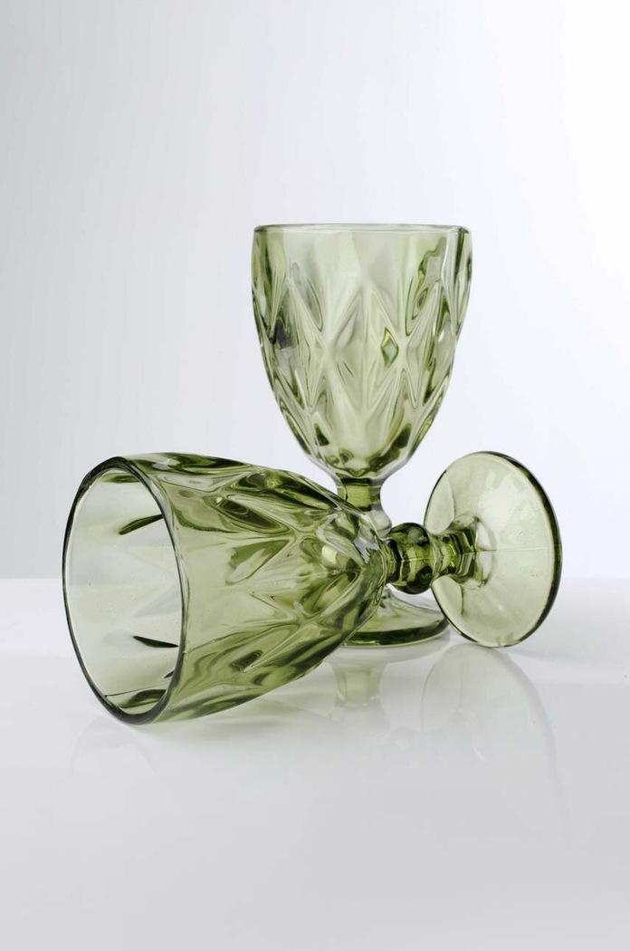 Affek Design zestaw kieliszków Elise Green 250 ml HTID1664 zielony AA00