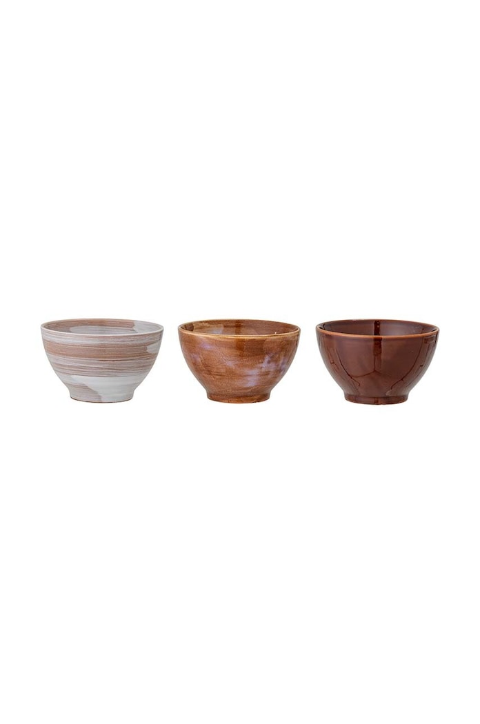Σετ μπολ Bloomingville Lotus 3-pack καφέ 82052558