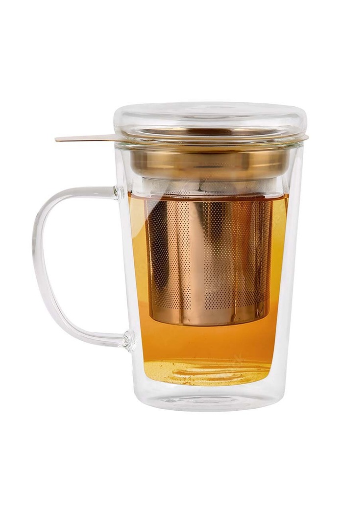 Vialli Design pohár szűrővel Amo 300 ml 29378 áttetsző AA00