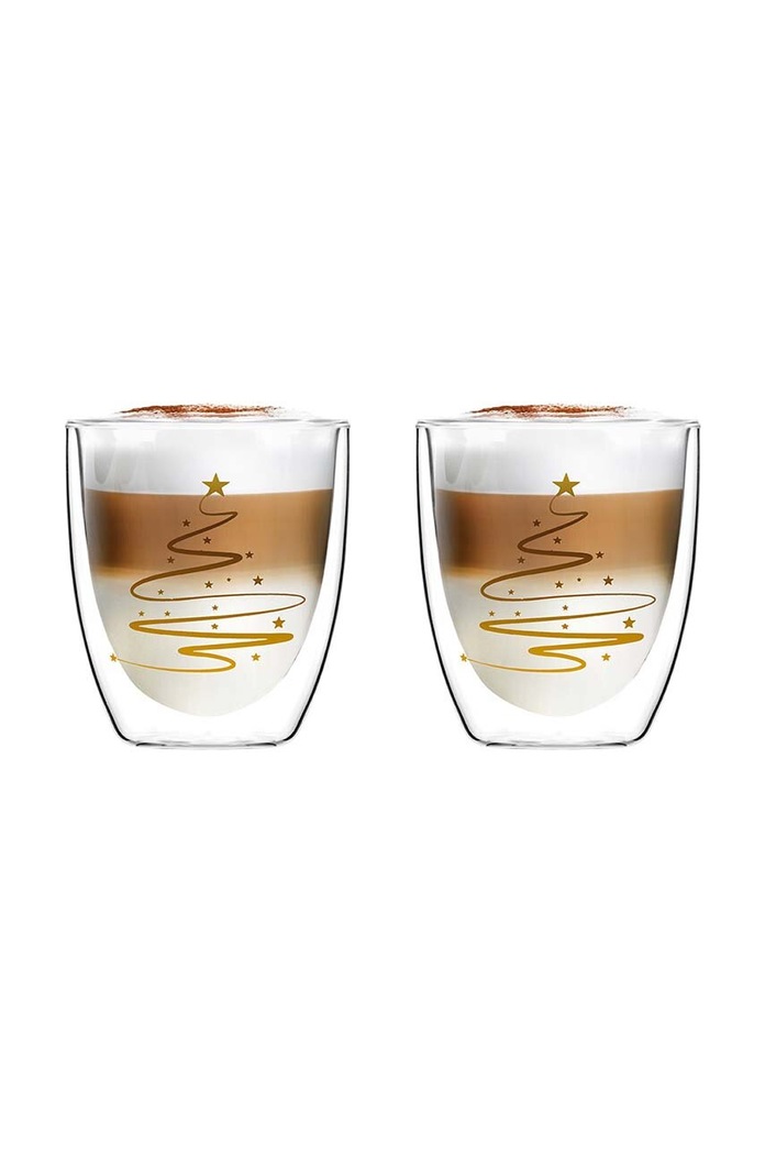 Sada pohárov Vialli Design Amo Xmass 250 ml 2-pak priesvitná 29781