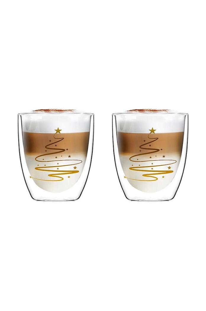 Sada pohárov Vialli Design Amo Xmass 250 ml 2-pak priesvitná 29781