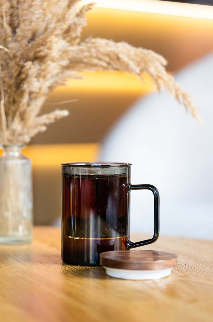 Pohár s infuzérom Vialli Design Soho 350 ml 29361 sivá