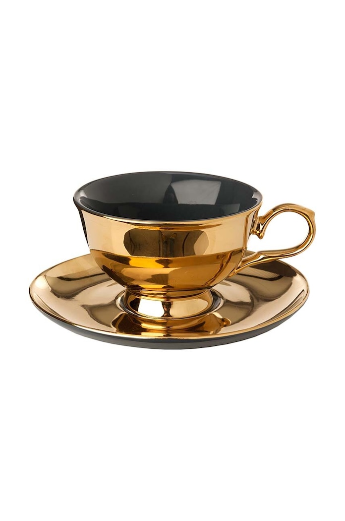 Pols Potten zestaw filiżanek ze spodkami Tea set Legacy 220 ml 4-pack 230.400.522 multicolor AA00
