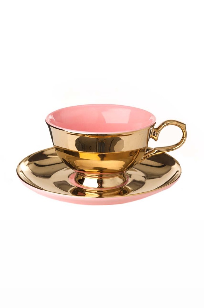 Kuchnia i bar Pols Potten zestaw filiżanek ze spodkami Tea set Legacy 220 ml 4-pack 230.400.522 multicolor