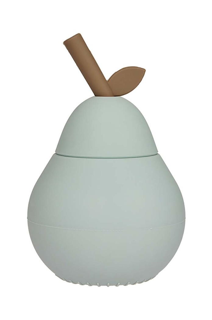 Skodelica s pokrovom OYOY Pear Cup turkizna M107434