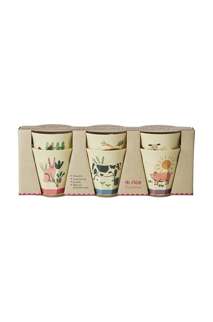 Σετ φλιτζάνια Rice 6-pack πολύχρωμο MELCU.6ZFARMTOTO