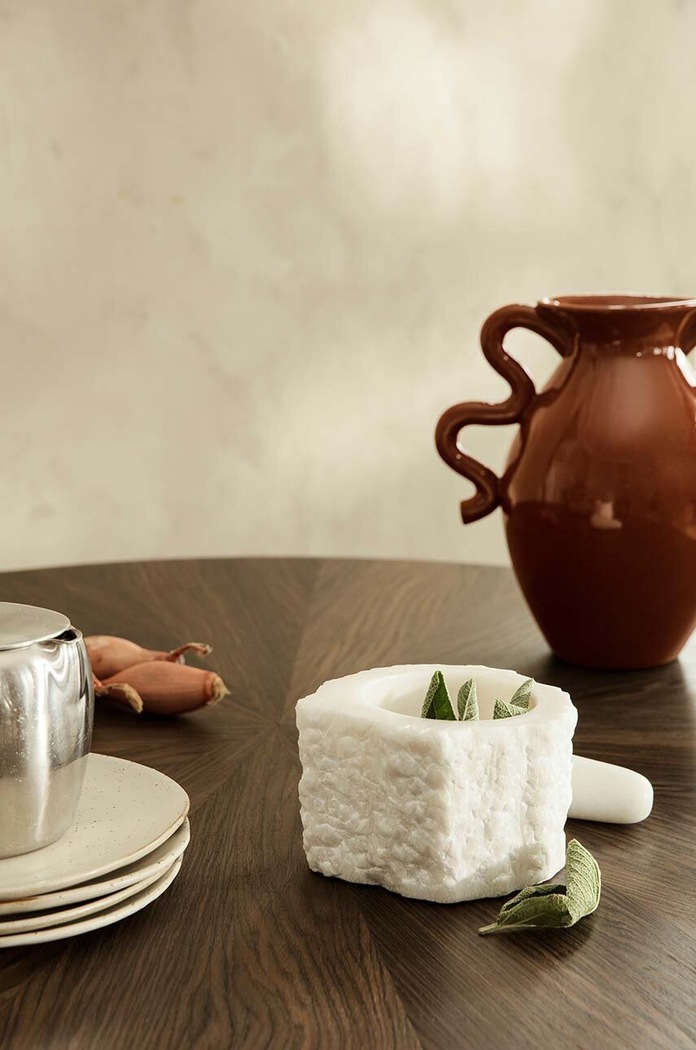 Terilniki za začimbe ferm LIVING Petra Mortar bela 1104264886
