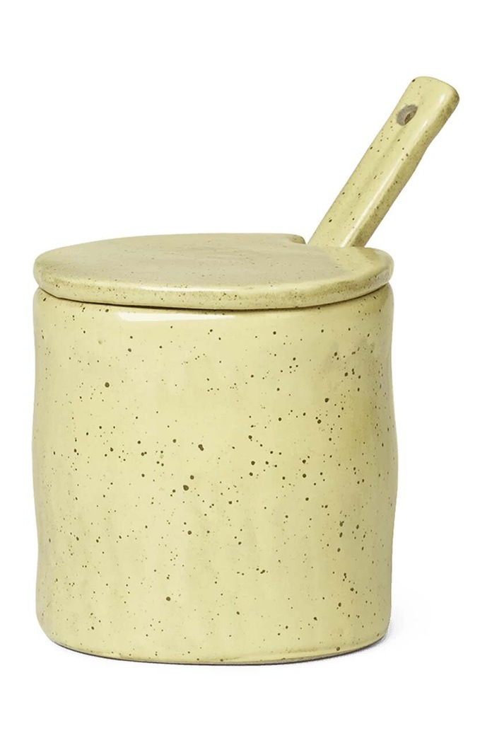 Ferm Living Borcan de depozitare Flow Jar galben 1102542846