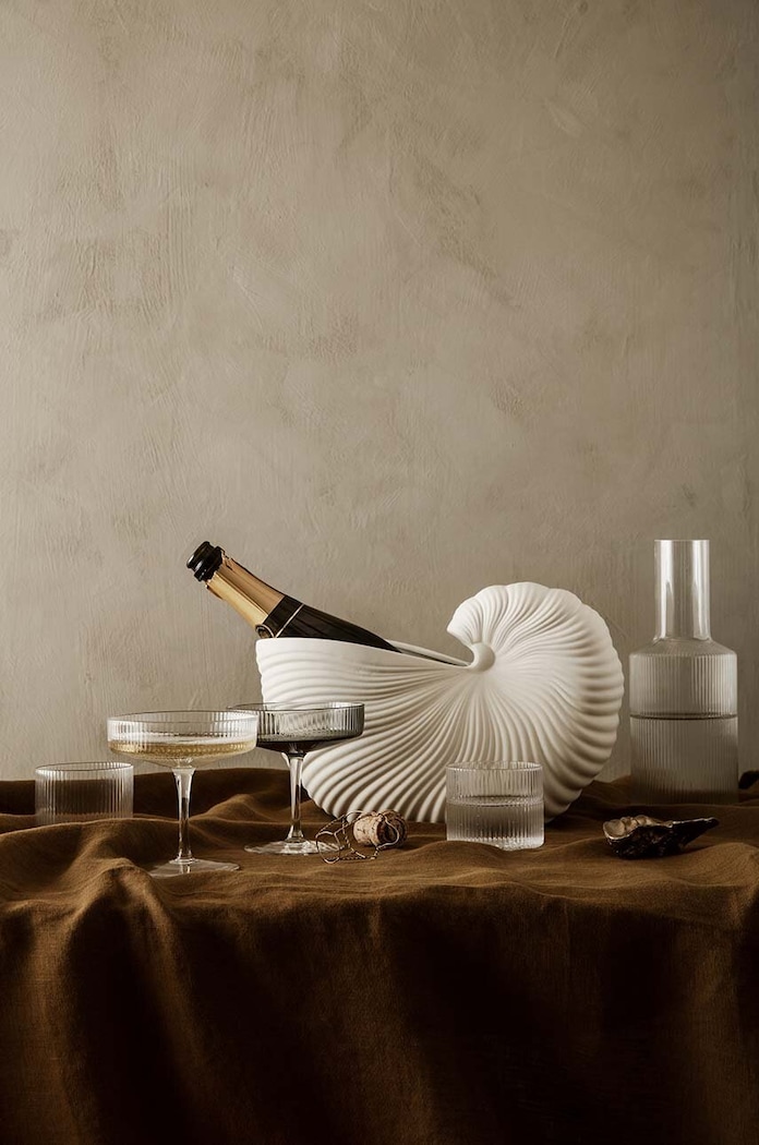 Pohár na šampanské ferm LIVING Ripple Champagne 150 ml 2-pak 5444