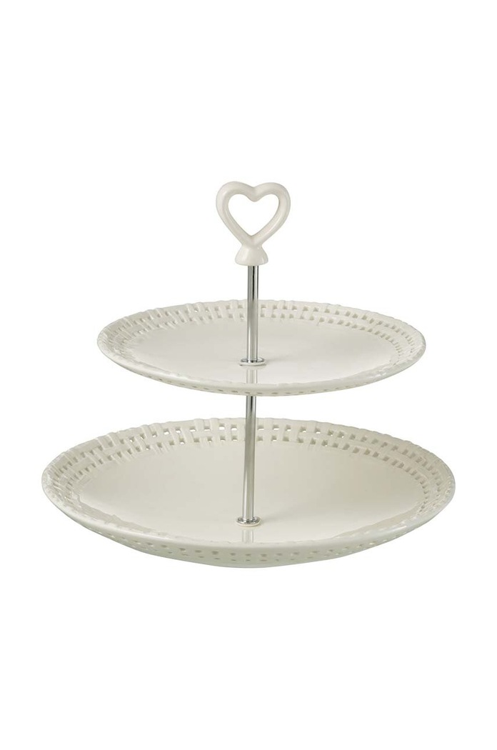 Etažérka J-Line Layers Ceramic biela 34650