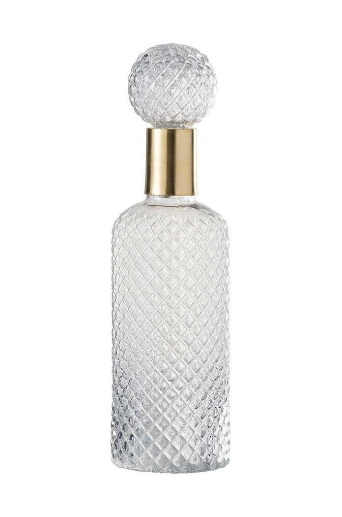 J-Line carafa Deco Relief transparent 96612