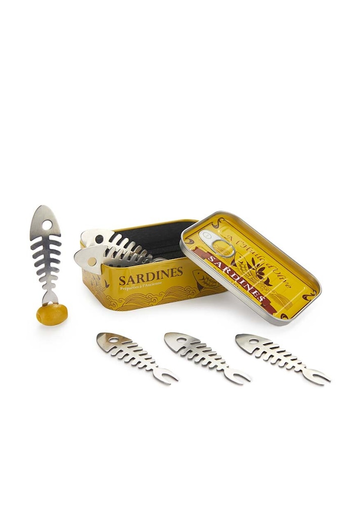 Set vilica za grickalice Balvi Sardines 6-pack šarena 25187