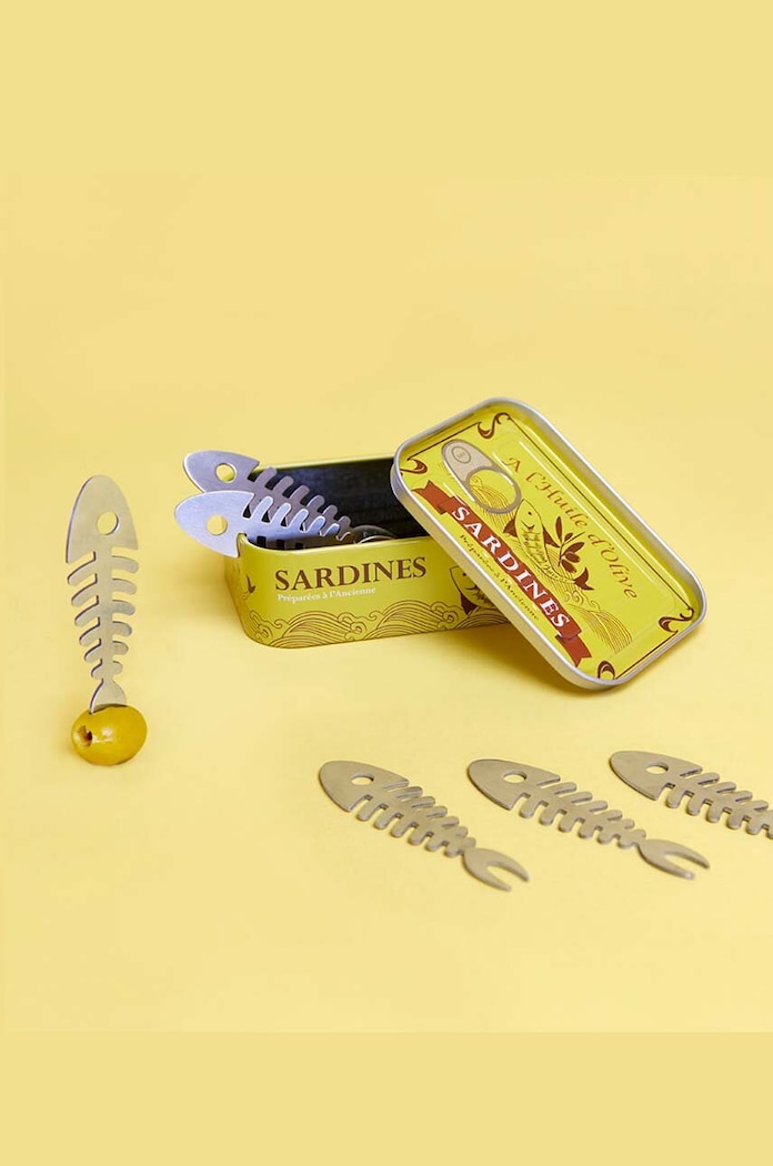 Set vilica za grickalice Balvi Sardines 6-pack šarena 25187