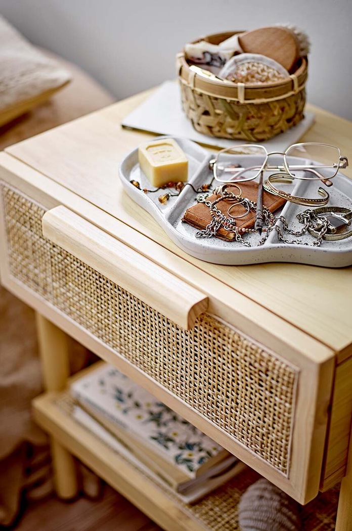Bol decorativ Abenna Bloomingville 82058201 gri
