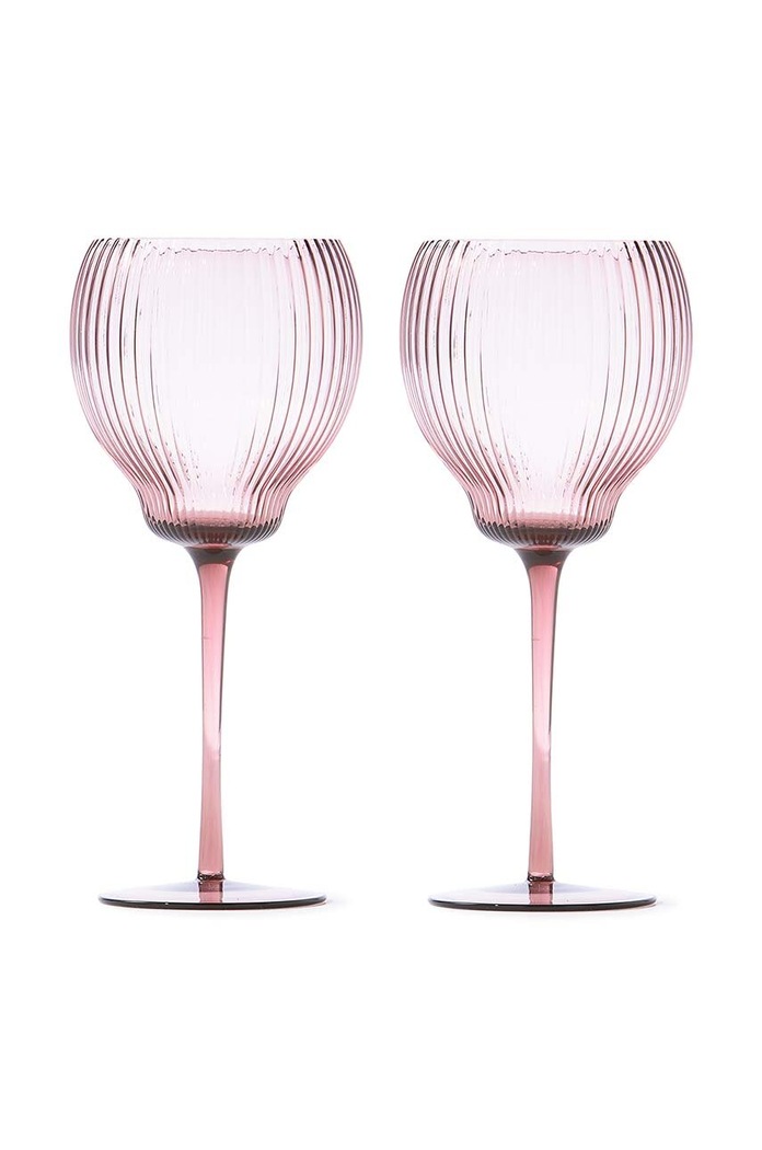 POLSPOTTEN Set de pahare de vin Pum 450 ml 2-pack roz 140.230.154
