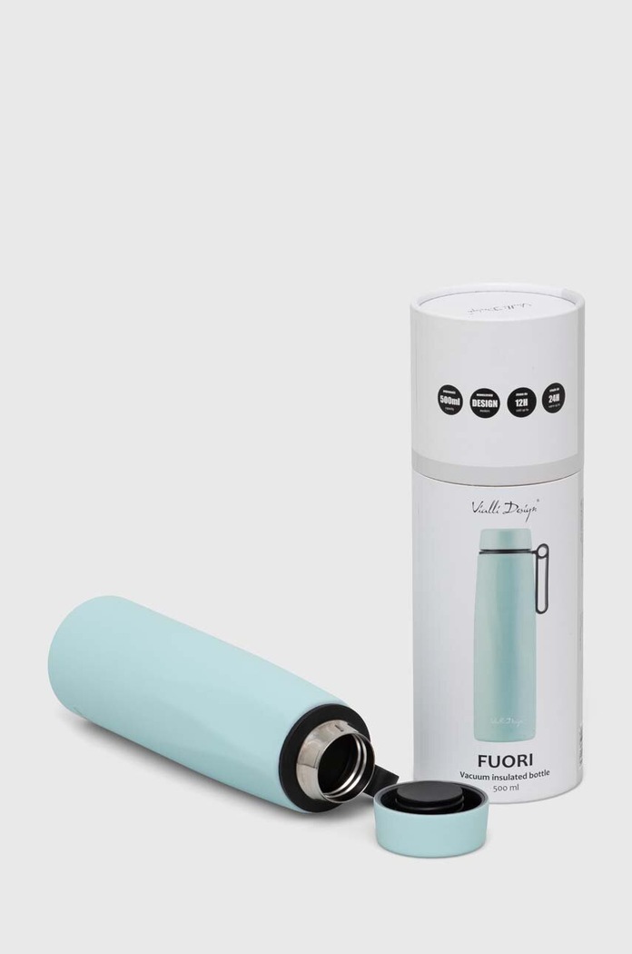 Doplnky Termo hrnček Vialli Design Fuori 0,4 L 28524 tyrkysová