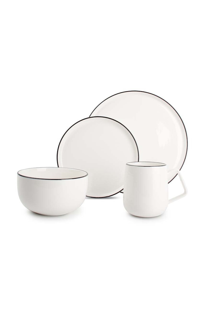 S|P Collection zestaw obiadowy dla 4 os. Studio Base 16-pack biały 850025