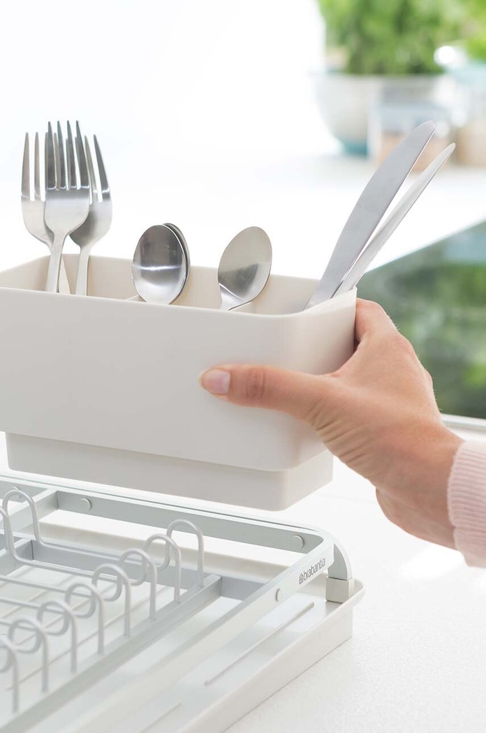 Odkvapkávač na riad Brabantia SinkSide 117428 sivá