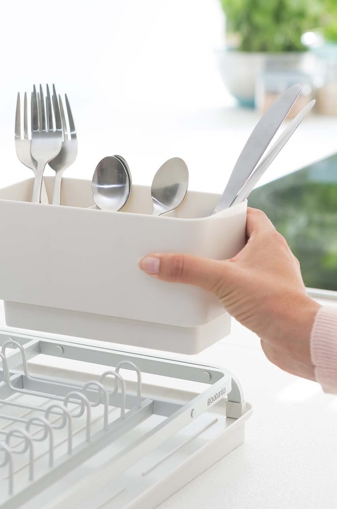 Odkvapkávač na riad Brabantia SinkSide 117428 sivá