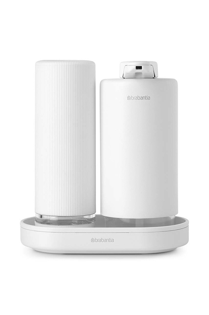 Sada kuchynských dávkovačov so stojanom Brabantia SinkStyle 2 x 200 ml biela 227967