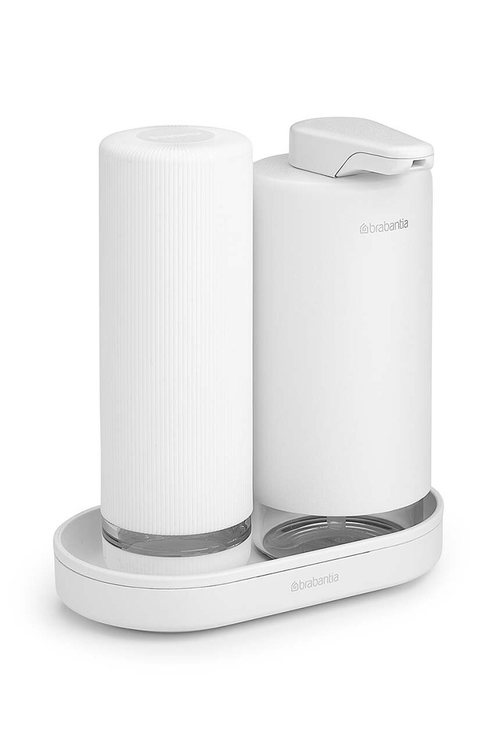 Sada kuchynských dávkovačov so stojanom Brabantia SinkStyle 2 x 200 ml 227967 biela AA00