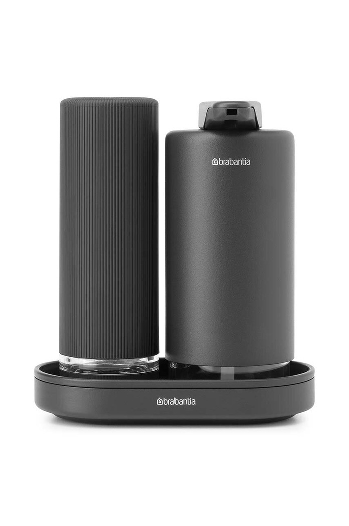 Brabantia set dispenser da cucina con piattino SinkStyle 2 x 200 ml nero 227943