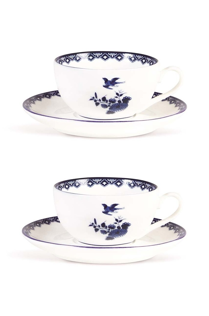 Šálek s podšálkem &k amsterdam Delftware 2-pack vícebarevná 12787.