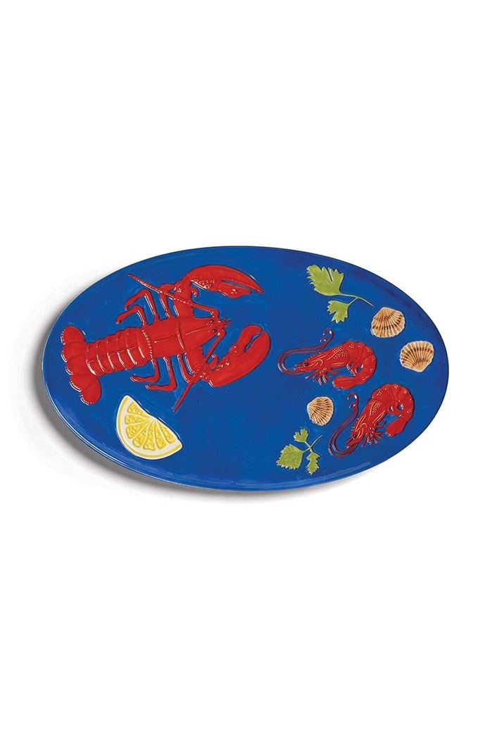&k amsterdam talerz Platter de la mer lobster multicolor 2823.06