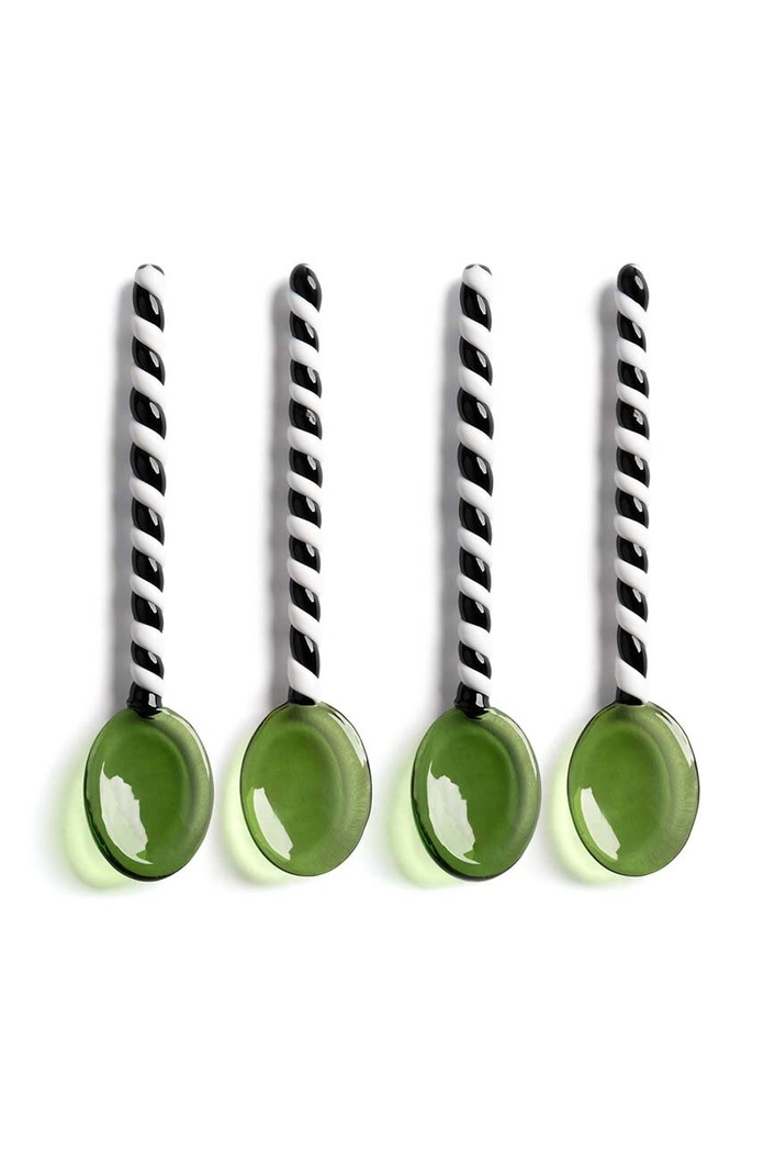 Sada lžiček &k amsterdam Spoon Duet Green 4-pack vícebarevná 2174.09