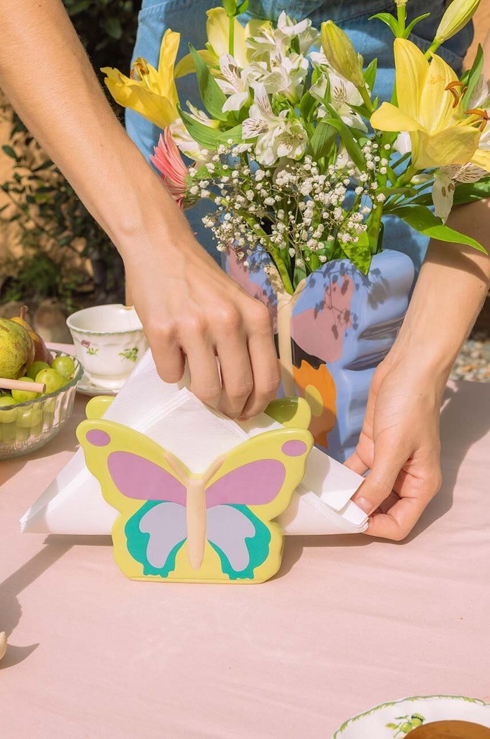 Kuchyňa a bar Držiak na obrúsky DOIY Woodland Butterfly DYNAHWOOBU viacfarebná
