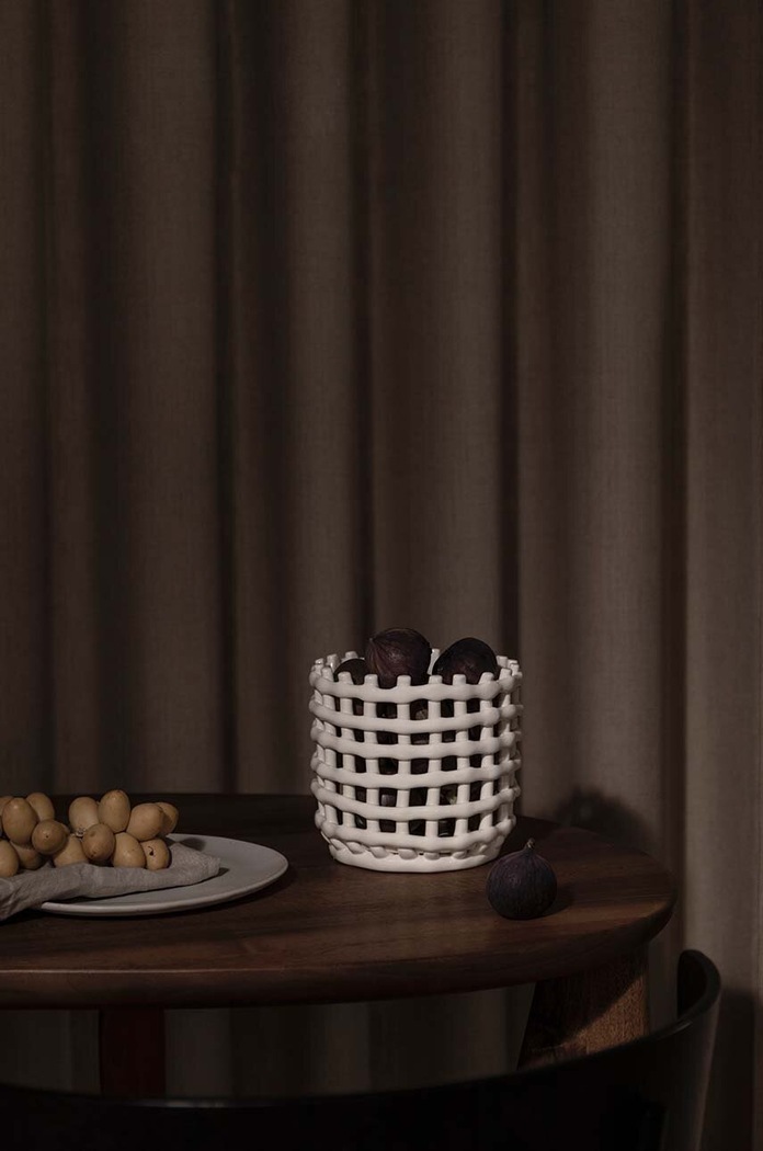 Кошик для фруктів ferm LIVING S білий 110073202