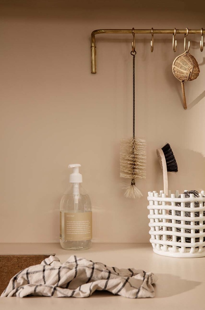 Διακοσμητικό καλάθι ferm LIVING L 110134202 λευκό