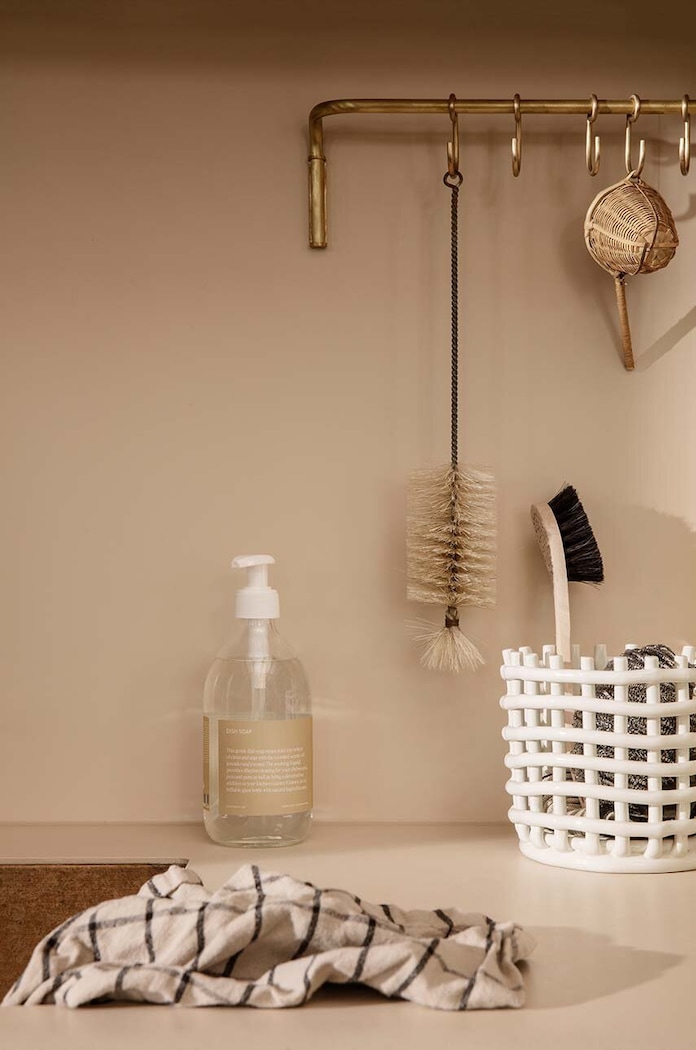 Διακοσμητικό καλάθι ferm LIVING L 110134202 λευκό