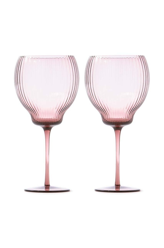 Pols Potten zestaw kieliszków do wina Pum Wineglasses 700 ml różowy 140.230.156