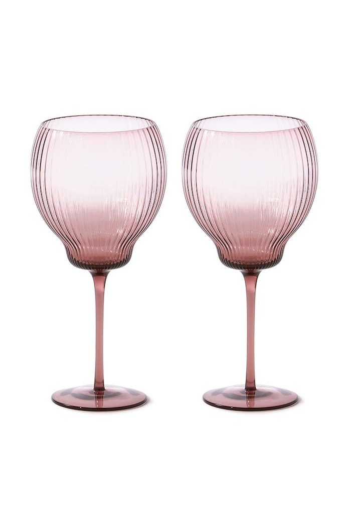 Pols Potten zestaw kieliszków do wina Pum Wineglasses 700 ml 140.230.156 różowy AA00
