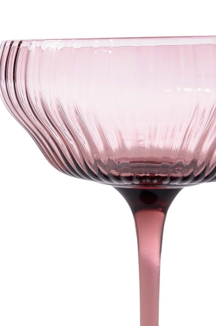 Kuhinja in bar Komplet kozarcev za vino Pols Potten Pum Coupe Glasses 250 ml 2-pack 140.230.152 roza