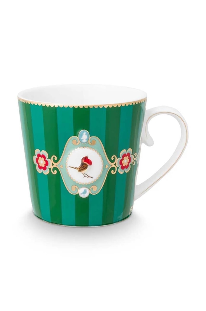 Pip Studio kubek Love Birds Medallion 250 ml zielony 51002473