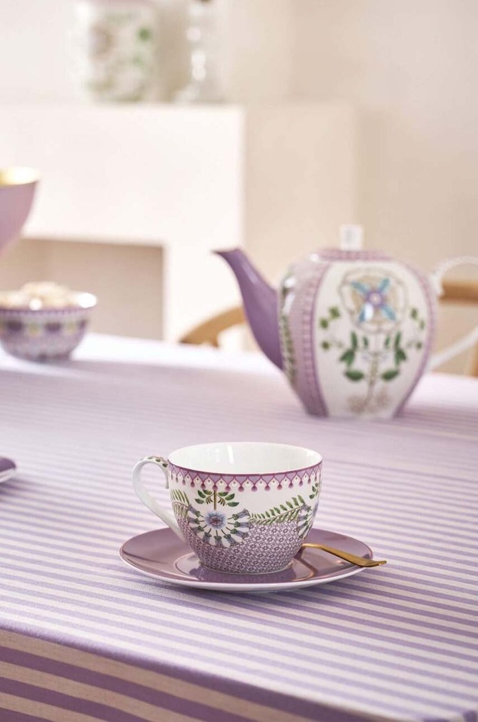 Bucătărie și bar Pip Studio ceașcă și farfurioară Lily&Lotus 280 ml 51004191 multicolor