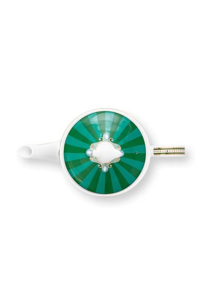 Pip Studio Ceainic Love Birds Medallion 1,3 L 51005079 verde AA00