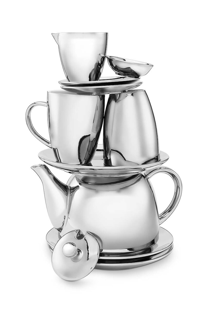 Komplet skodelic vtwonen Ear Silver 400 ml 2-pack siva 52002138