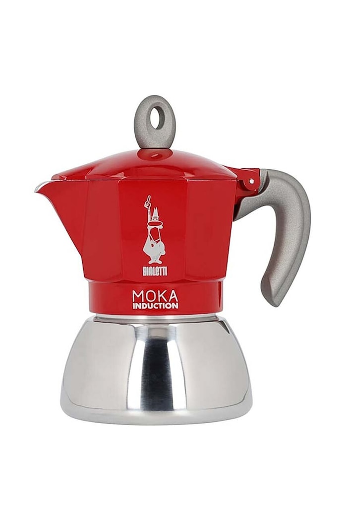 Bialetti caffetiera New Moka Induction 4tz rosso 502020216