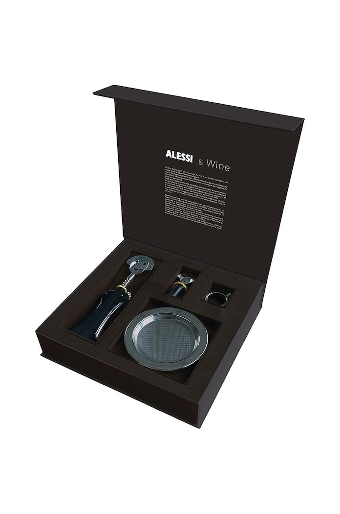 Servírovací sada na víno Alessi Anna Set 4-pack černá GAM01SET
