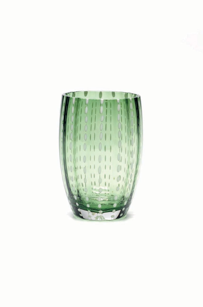 Sada skleniček Zafferano Perle 320 ml 2-pack zelená PR00125
