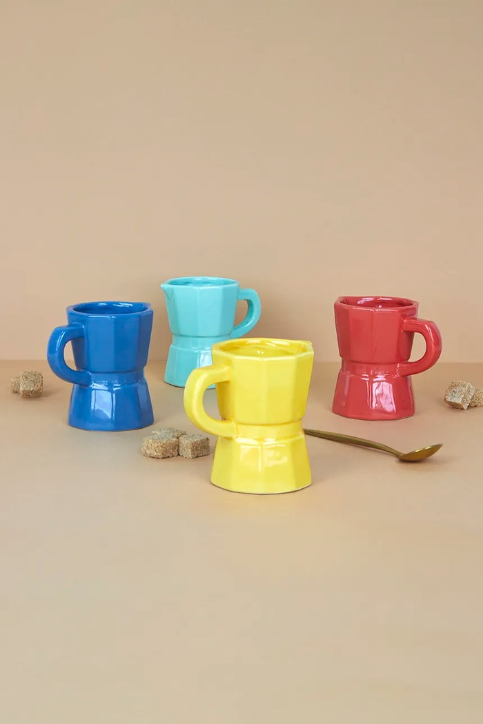 Kuhinja in bar Komplet skodelic za espresso Balvi Moka 120 ml 4-pack 27675 pisana
